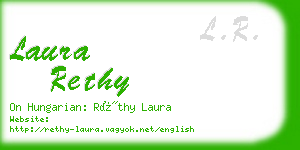 laura rethy business card